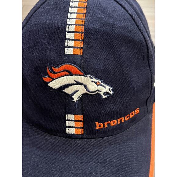 Vintage 90s Logo Athletic Mens Pro Line NFL Denver Broncos Strapback Hat Cap - Picture 3 of 9